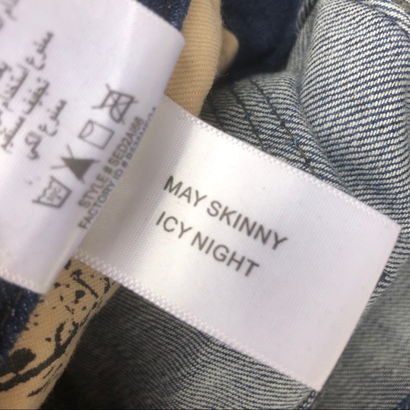 BCBGMaxAzria May skinny icy night wax jeans sz 28 - Picture 5 of 11